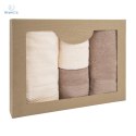 Darymex - zestaw ręczników bawełnianych SOLANO Krem+Beż 2x(50x90)+2x(70x140)