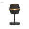 EMIBIG - lampka stołowa/nocna z abażurem PIANO, czarny/złoty