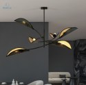 EMIBIG - nowoczesna, designerska lampa sufitowa LOTUS VI black/gold
