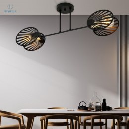 EMIBIG - nowoczesna, loftowa lampa sufitowa TALIA - czarna