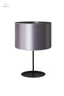 DUOLLA - lampka stołowa/nocna z abażurem CANNES silver