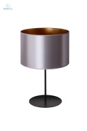 DUOLLA - lampka stołowa/nocna z abażurem CANNES silver/gold