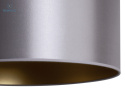DUOLLA - lampka stołowa/nocna z abażurem CANNES silver/gold