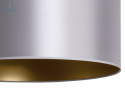 DUOLLA - lampka stołowa/nocna z abażurem CANNES white/gold