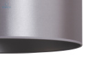 DUOLLA - nowoczesna lampa wisząca z abażurem CANNES, srebrna S