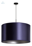 DUOLLA - nowoczesna lampa wisząca z abażurem CANNES, granatowa S