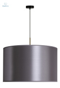 DUOLLA - nowoczesna lampa wisząca z abażurem CANNES, srebrna G