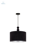 DUOLLA - nowoczesna lampa wisząca z abażurem LYON, czarna