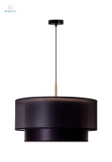DUOLLA - nowoczesna lampa wisząca z abażurem NANTES, czarna G