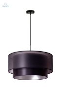 DUOLLA - nowoczesna lampa wisząca z abażurem NANTES, czarna S