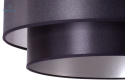 DUOLLA - nowoczesna lampa wisząca z abażurem NANTES, czarna S