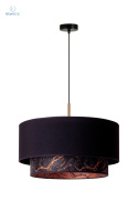 DUOLLA - nowoczesna lampa wisząca z abażurem NANTES, czarna