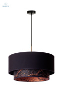 DUOLLA - nowoczesna lampa wisząca z abażurem NANTES, czarna