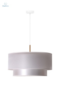 DUOLLA - nowoczesna lampa wisząca z abażurem NANTES, ecru G