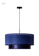 DUOLLA - nowoczesna lampa wisząca z abażurem NANTES, granatowa G