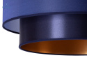 DUOLLA - nowoczesna lampa wisząca z abażurem NANTES, granatowa G