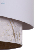 DUOLLA - nowoczesna lampa wisząca z abażurem PARIS, biała