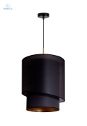 DUOLLA - nowoczesna lampa wisząca z abażurem PARIS, czarna