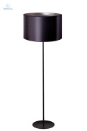DUOLLA - lampa podłogowa z abażurem CANNES black/silver