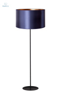 DUOLLA - lampa podłogowa z abażurem CANNES navy blue/gold