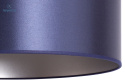 DUOLLA - lampa podłogowa z abażurem CANNES navy blue/silver
