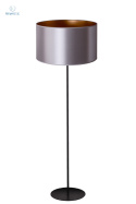 DUOLLA - lampa podłogowa z abażurem CANNES silver/gold