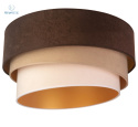 DUOLLA - nowoczesna lampa sufitowa z abażurem DEVON, brown