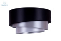 DUOLLA - nowoczesna lampa sufitowa z abażurem TRIO, black