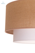 DUOLLA - nowoczesna lampa wisząca z abażurem BOHO, yute/white