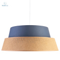 DUOLLA - nowoczesna lampa wisząca z abażurem GALAXY, yute/blue