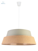 DUOLLA - nowoczesna lampa wisząca z abażurem GALAXY, yute/sage