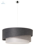 DUOLLA - nowoczesna lampa wisząca z abażurem TRIO KOBO, grey