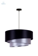 DUOLLA - nowoczesna lampa wisząca z abażurem TRIO, black