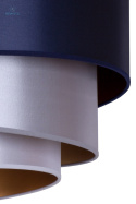 DUOLLA - nowoczesna lampa wisząca z abażurem TRIO, navy blue