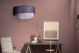 DUOLLA - nowoczesna lampa wisząca z abażurem TRIO, pink