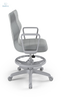 ENTELO - Krzesło młodzieżowe z podnóżkiem(146-176 cm) NORMAL VELVET, VT03