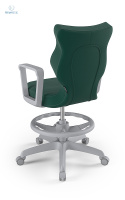 ENTELO - Krzesło młodzieżowe z podnóżkiem(146-176 cm) NORMAL VELVET, VT05