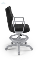 ENTELO - Krzesło młodzieżowe z podnóżkiem(146-176 cm) NORMAL VELVET, VT17
