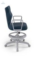 ENTELO - Krzesło młodzieżowe z podnóżkiem(159-188 cm) NORMAL VELVET, VT24