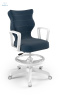 ENTELO - Krzesło młodzieżowe z podnóżkiem(146-176 cm) NORMAL VELVET, VT24