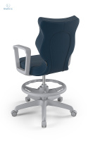 ENTELO - Krzesło młodzieżowe z podnóżkiem(146-176 cm) NORMAL VELVET, VT24