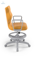 ENTELO - Krzesło młodzieżowe z podnóżkiem(159-188 cm) NORMAL VELVET, VT35
