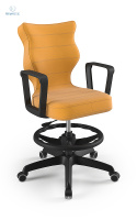 ENTELO - Krzesło młodzieżowe z podnóżkiem(146-176 cm) NORMAL VELVET, VT35
