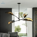 EMIBIG - nowoczesna, designerska lampa sufitowa LOTUS IV black/gold