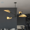 EMIBIG - nowoczesna, designerska lampa sufitowa LOTUS IV black/rattan