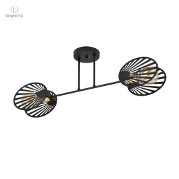 EMIBIG - nowoczesna, loftowa lampa sufitowa TALIA - czarna