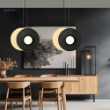 EMIBIG - designerska, skandynawska lampa wisząca SOHO 2 czarna/biała