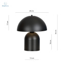 EMIBIG - designerska, skandynawska lampka stołowa KAVA, czarna