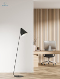 EMIBIG - nowoczesna, skandynawska lampa podłogowa EON, czarny/biały