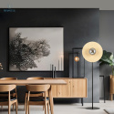 EMIBIG - nowoczesna, skandynawska lampa podłogowa SOHO, czarny/grafit